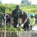 Perkuat Ketahanan Pesisir, Kasdam IV/Diponegoro Hadiri Penanaman Mangrove Serentak di Kendal