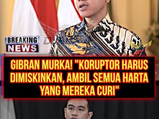 Gibran Serukan Penyitaan Seluruh Harta Hasil Korupsi Tidak Cukup Hanya Dengan Menjatuhkan Hukuman Penjara