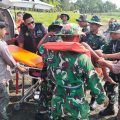 Kodim 0701/Banyumas Gelar Latihan Aplikasi Sistem Blok Penanggulangan Bencana Alam Banjir