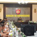 Kasdam IV/Diponegoro Terima Paparan Kesiapan Evaluasi Progjagar dan Rangkaian HUT RI, TNI, serta Kodam