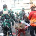 Kodim 0714/Salatiga Gelar Karya Bakti  Bersih-Bersih Lingkungan Pasar