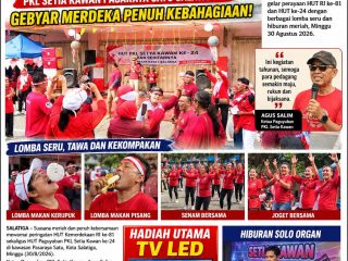Semarak HUT RI ke-81 dan HUT ke-24 PKL Setia Kawan Pasaraya Satu Salatiga, Pedagang Kompak dan Penuh Keceriaan