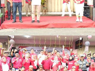 Semarak HUT RI ke-81 dan HUT ke-24 PKL Setia Kawan Pasaraya Satu Salatiga, Pedagang Kompak dan Penuh Keceriaan