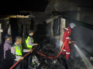 Bakar Sampah Kering, Kandang Ayam Milik Warga Sidorejo Ludes Terbakar