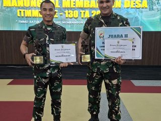 Kodam IV/Diponegoro Torehkan Prestasi pada LKJ TMMD ke-129, Dansatgas Raih Juara II dan Wartawan Juara I