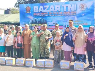 Kodim 0714/Salatiga Gelar Bazar Murah dan Bhakti Sosial Sambut HUT ke-81 TNI