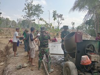 Hari ke-12 Bakti TNI AD untuk Rakyat, Progres Pembangunan Infrastruktur Kodim Banyumas Terus Meningkat